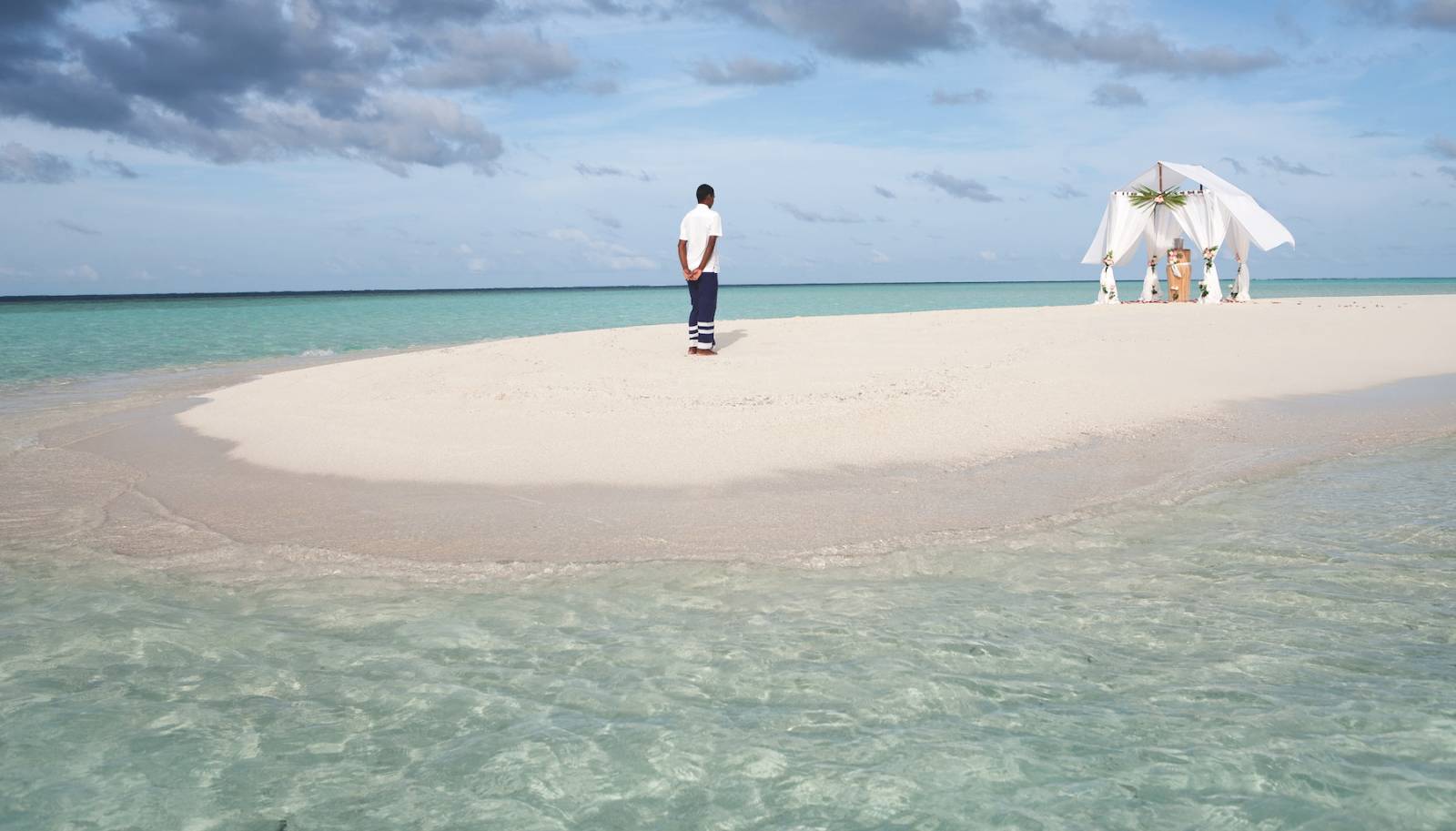 se marier sur une île déserte aux Maldives