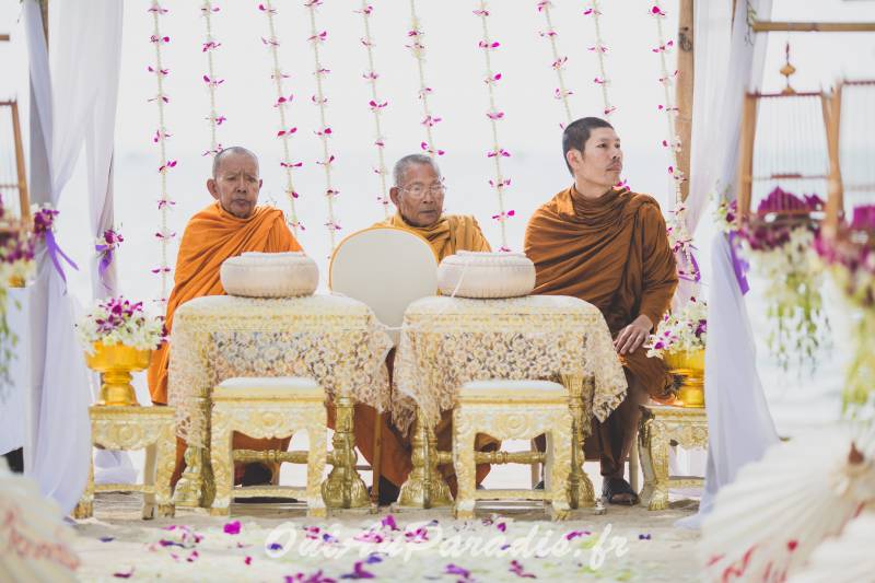 Offre-vous une cérémonie de mariage Thaie Bouddhiste
