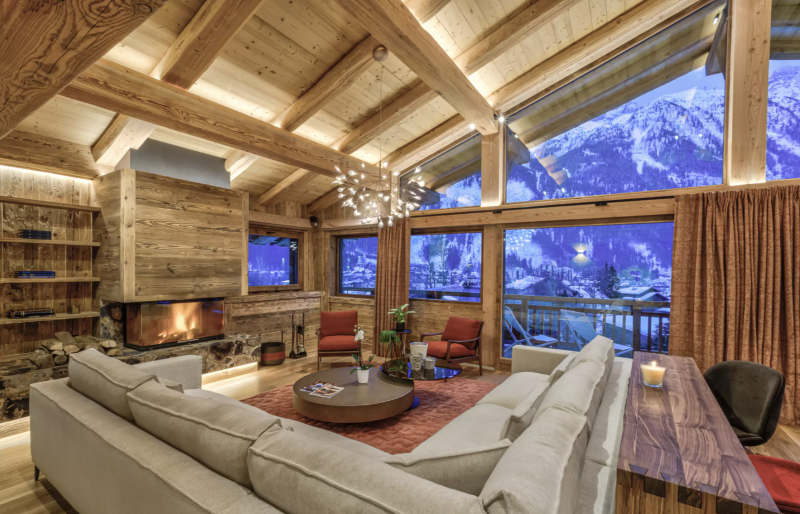 Location d'un chalet prestige à Chamonix dans les Alpes pour 12 personnes
